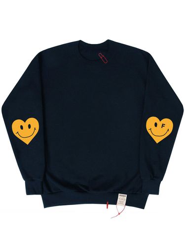 Elbow Heart Smlie Clip Sweatshirt_Navy - GRAVER - Modalova