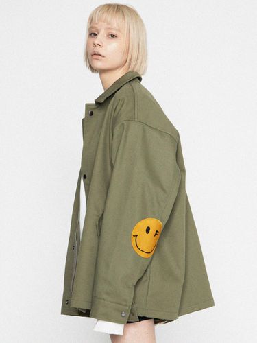 Elbow Embroidery Dot Smile Jacket - GRAVER - Modalova