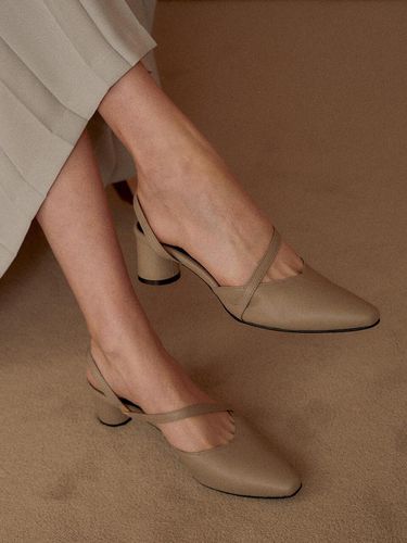 Two Way Slingbacks Khaki Beige - KERRIJADE - Modalova