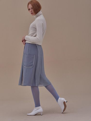 Joy Chiffon Pleats Skirt Gray - ANSWERING BIRD - Modalova