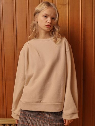 Tuck Point Sweatshirt_Beige - WARDROBE - Modalova