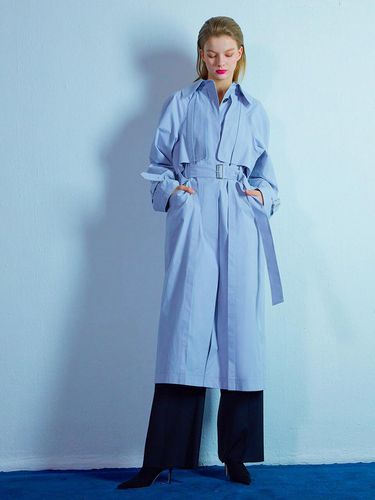 Detail Trench Coat 002 Lavender - MUDIDI - Modalova