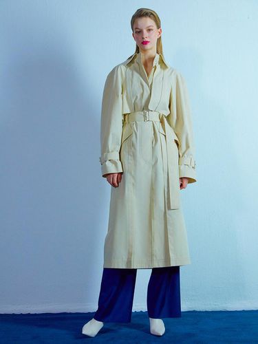 Detail Trench Coat 002 Beige - MUDIDI - Modalova