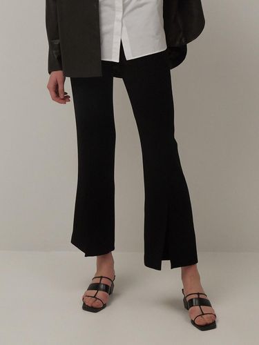 Front Slit Pants Navy Black - MUGUET - Modalova