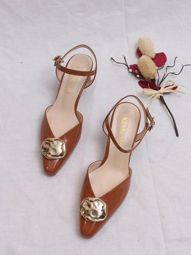 Retro Sandals_Orange Brown - KERRIJADE - Modalova