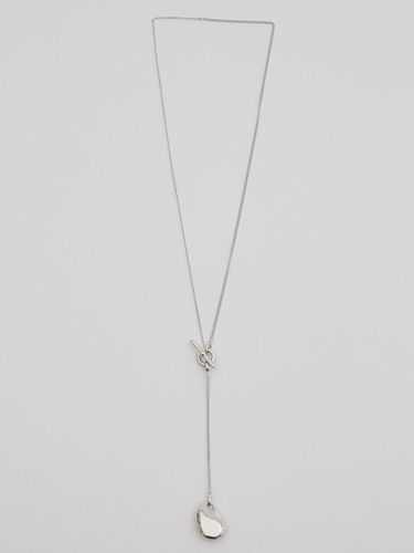 Y Style Tear Drop Necklace_Silver - viollina - Modalova