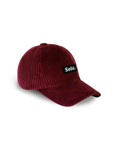 Corduroy Cap_Burgundy - Sebs. - Modalova