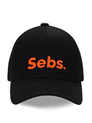 Black Neon Orange Cap - Sebs. - Modalova