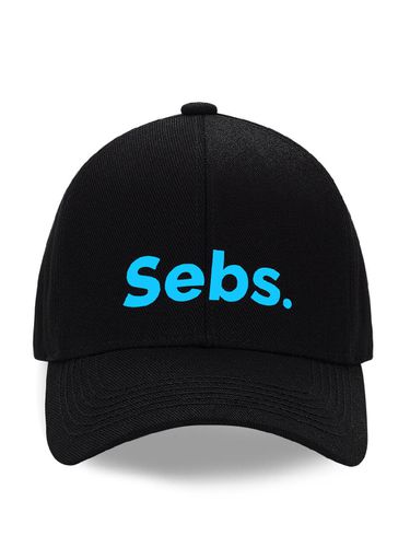 Black Neon Sky Blue Cap - Sebs. - Modalova