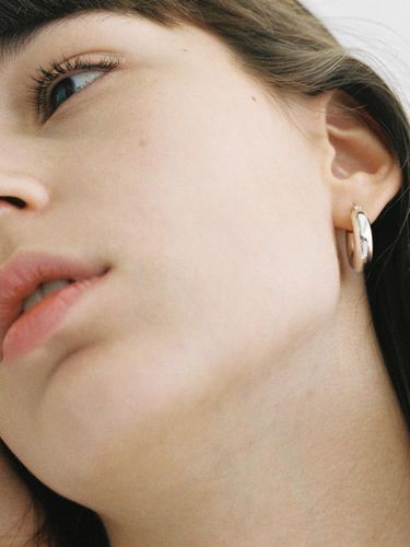 Silver Hoop Earrings 3 - MONDAY EDITION - Modalova