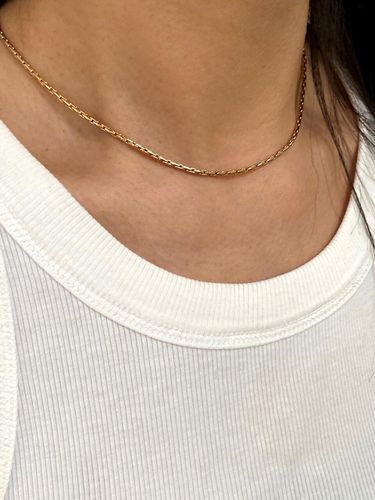 Thin Chain Necklace Rose Gold - MONDAY EDITION - Modalova