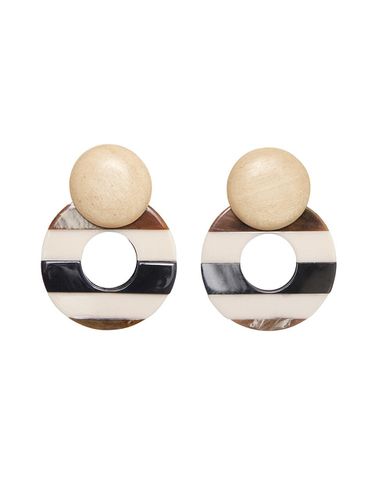 Garis Circle Earring - BAEBAE - Modalova