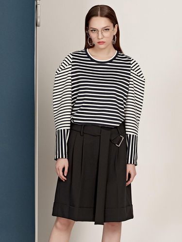 Stripe Blouse Navy - LE YIEL - Modalova