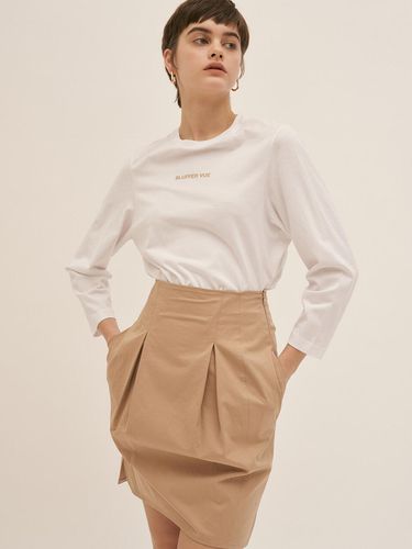 Pleated Mini Skirt Beige - BLUV - Modalova