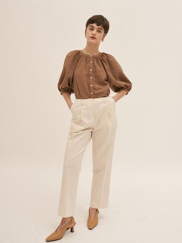 Pleated Trouser Cream - BLUV - Modalova