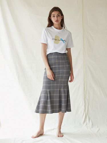 Rosh Check Skirt_Black - BLUV - Modalova