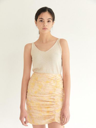 Shirring Mini Skirt_Yellow - BLUV - Modalova