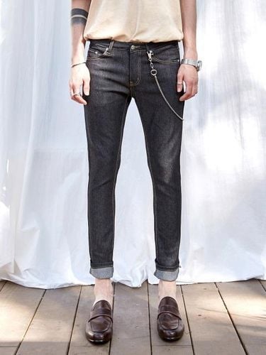 Raw Slim Straight Denim Jean_Denim - YAN13 - Modalova