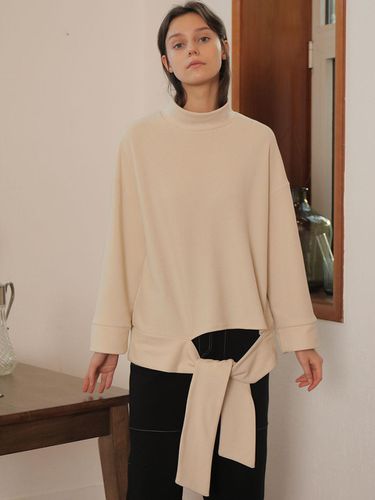 Tied Turtleneck Tee Shirt - WARDROBE - Modalova