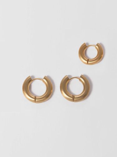 Small Bold Hoop Earring Set - TATIANA - Modalova