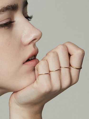 Daily Silver Layered Ring - TATIANA - Modalova