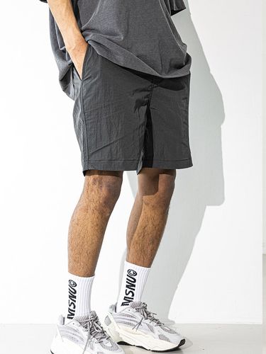 Nylon Metal Shorts Dark Gray - MASSNOUN - Modalova