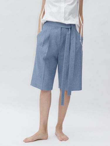 Wide Half Pants Blue - AEER - Modalova