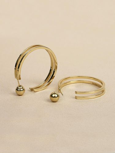 Link 2Hoop Earrings_01Set_GD - MOI studio - Modalova