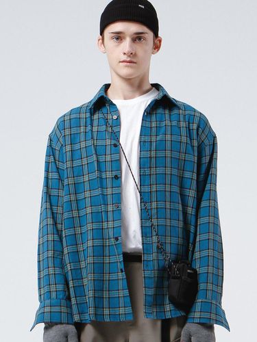 BLUE CLASSIC CHECK SHIRTS (BLUE) - PIECEMAKER - Modalova