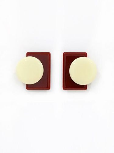 Full Moon Square Earring II - BAEBAE - Modalova