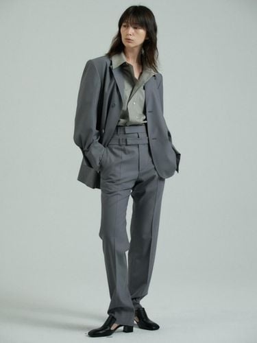 Double Waist Trousers - Gray - BOUTON - Modalova