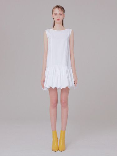 Ribbon Detail Dress White - MUDIDI - Modalova