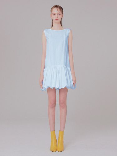 Ribbon Detail Dress Skyblue - MUDIDI - Modalova