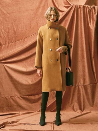 High Neck Oversized Double Coat - THE SUIN - Modalova