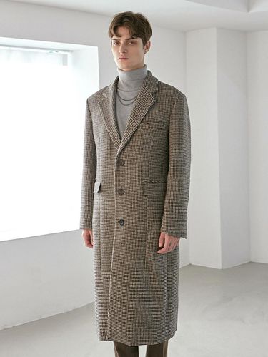 Wool Hound Single Long Coat_Brown - YAN13 - Modalova