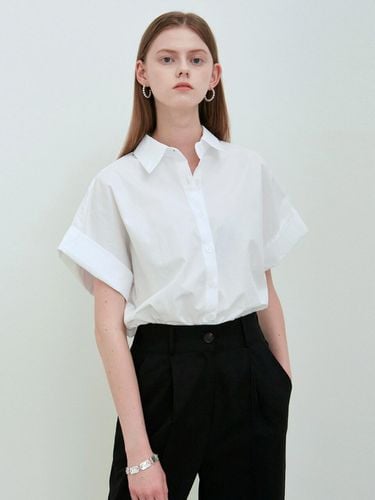 ROLL UP HALF SHIRT_WHITE - NICK&NICOLE - Modalova