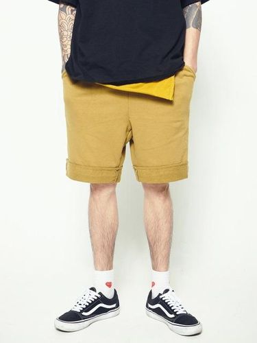 Sweat Half Pants- Mustard - STONYSTRIDE - Modalova