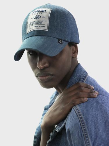 Blue Denim Kuroki Label Cap - M082 - Modalova