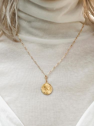 Gold Filled Coin Necklace - NINETEEN TWO - Modalova