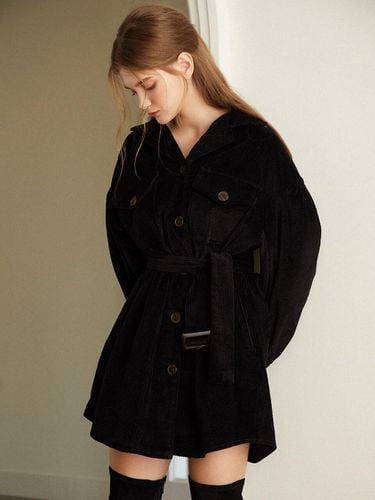 Way Corduroy Dress Black - Hackesch - Modalova