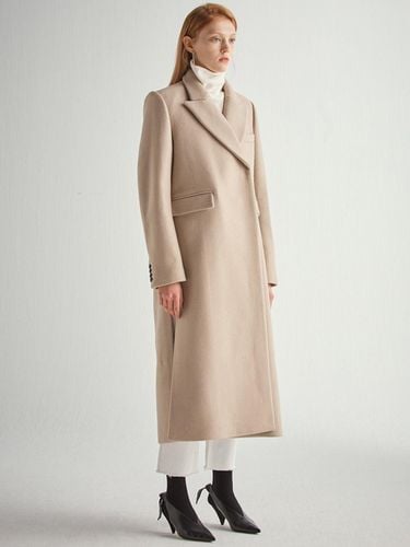 Wool Double Breast Long Coat HJ006 - HALEINE - Modalova