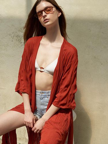 Playa Robe Red Brown - BB’DE SOLI’DE - Modalova