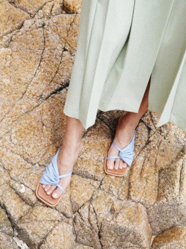 Shirring Summer Mules Sky Blue - february second - Modalova