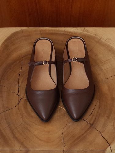 Mary Jane Mules Brown - february second - Modalova