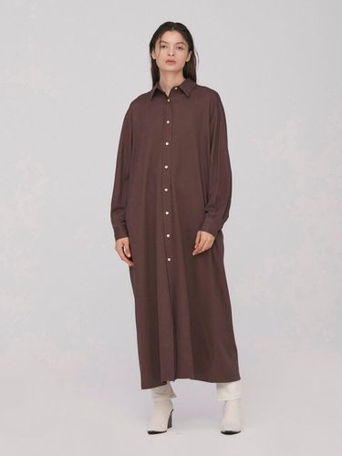 Lena Long Shirt Dress_Brown - BLUV - Modalova