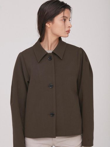 Luz Volume Short Jacket_Khaki Brown - BLUV - Modalova