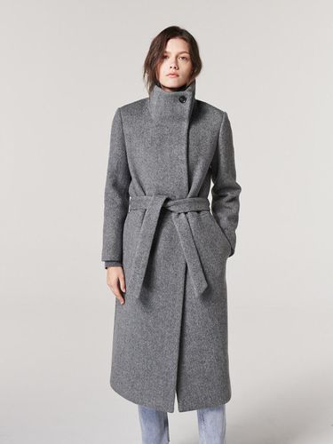 High Neck Single Coat Herringbone - THE SUIN - Modalova