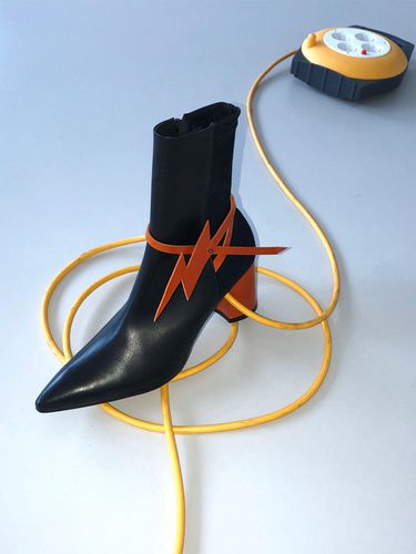 AXIZ Ankle Boots_Black/Orange - JAM’T - Modalova