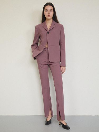 Front Slit Slim Trouser_Dry Rose - MAISONMARAIS - Modalova