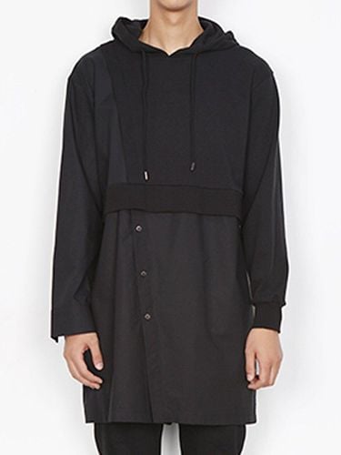 Black Long Hoody Comb Shirts - DOZOH - Modalova